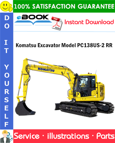 Komatsu Excavator Model PC138US-2 RR Parts Manual (S/N 6016 and up)