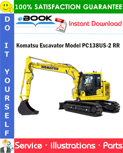 Komatsu Excavator Model PC138US-2 RR Parts Manual (S/N 7478 and up)