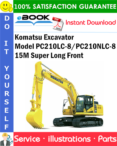 Komatsu Excavator Model PC210LC-8/PC210NLC-8 15M Super Long Front