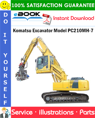 Komatsu Excavator Model PC210MH-7 Parts Manual (S/N K42041 & K42870)