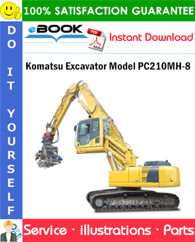 Komatsu Excavator Model PC210MH-8 Parts Manual (S/N K50259 and up)