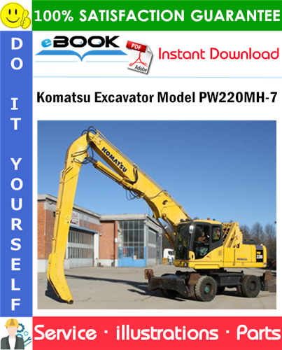Komatsu Excavator Model PW220MH-7 Parts Manual (S/N K40049 and up)