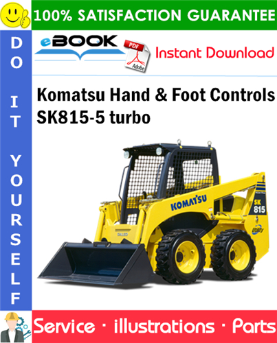 Komatsu Hand & Foot Controls SK815-5 turbo Parts Manual