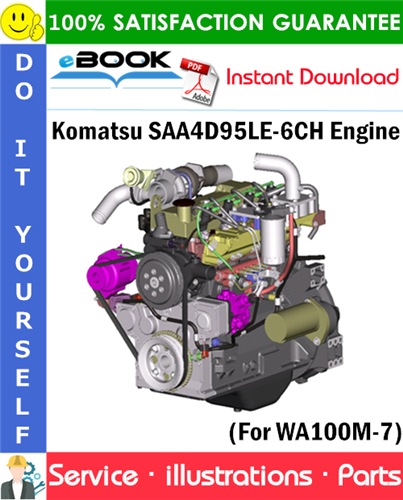 Komatsu SAA4D95LE-6CH Engine Parts Manual (S/N 701142 and up)