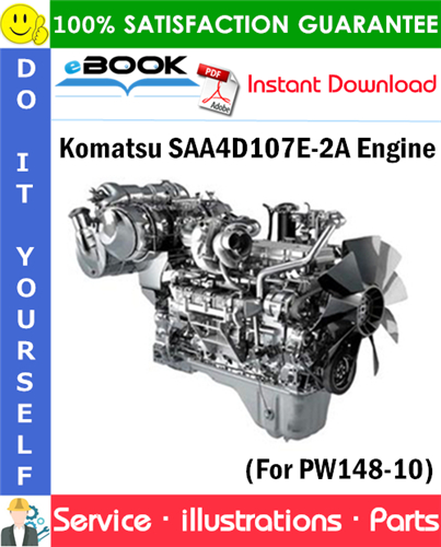 Komatsu SAA4D107E-2A Engine Parts Manual (S/N 22130100 and Up)