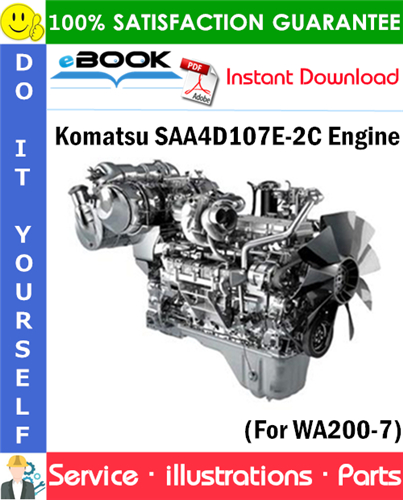 Komatsu SAA4D107E-2C Engine Parts Manual (S/N 22141476 and Up)