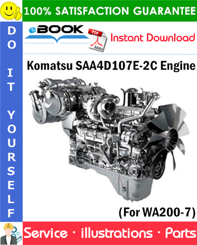 Komatsu SAA4D107E-2C Engine Parts Manual (S/N 26606209 and Up)