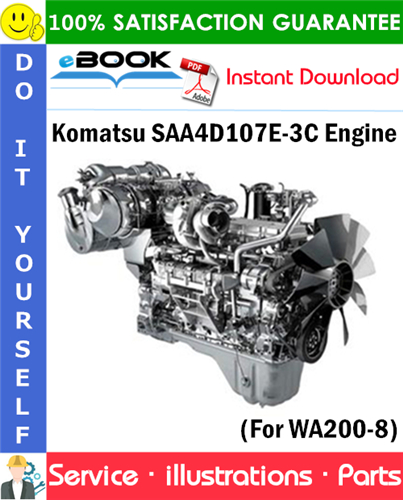 Komatsu SAA4D107E-3C Engine Parts Manual (S/N 26659424 and Up)