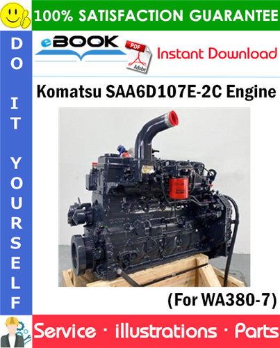 Komatsu SAA6D107E-2C Engine Parts Manual (S/N 22057717 and up)