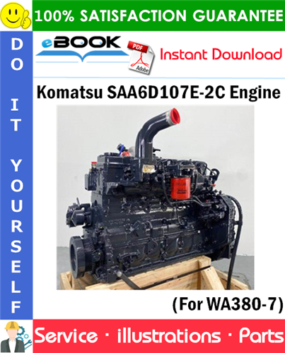 Komatsu SAA6D107E-2C Engine Parts Manual (S/N 26600007 and up)