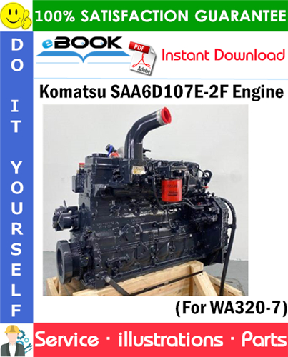 Komatsu SAA6D107E-2F Engine Parts Manual (S/N 2212910 and up)
