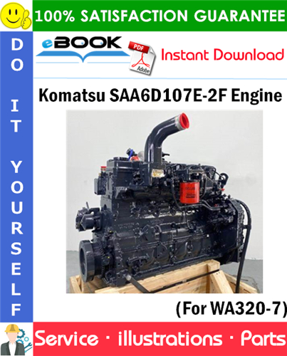 Komatsu SAA6D107E-2F Engine Parts Manual (S/N 26600890 and up)