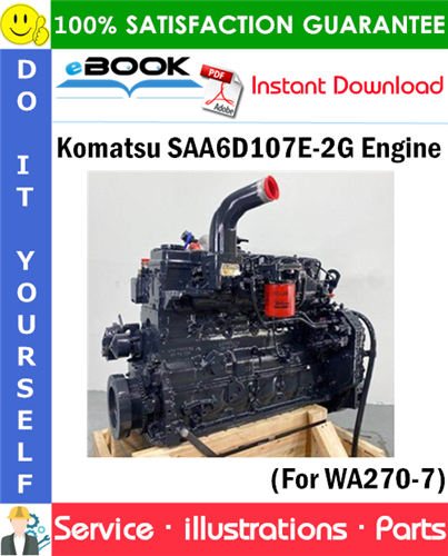 Komatsu SAA6D107E-2G Engine Parts Manual (S/N 22128352 and up)