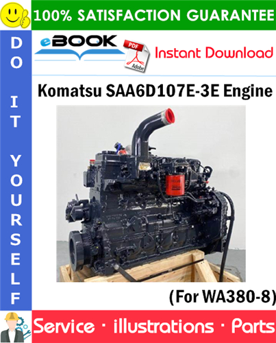 Komatsu SAA6D107E-3E Engine Parts Manual (S/N 22187771 and up)