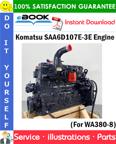 Komatsu SAA6D107E-3E Engine Parts Manual (S/N 26634517 and up)