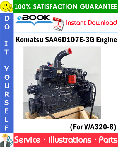 Komatsu SAA6D107E-3G Engine Parts Manual (S/N 22233281 and up)