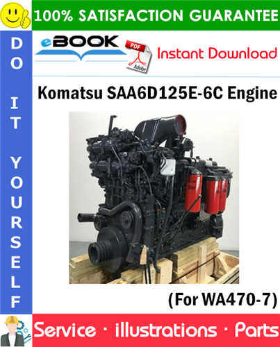 Komatsu SAA6D125E-6C Engine Parts Manual (S/N 760611 and up)