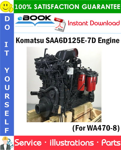 Komatsu SAA6D125E-7D Engine Parts Manual (S/N 860564 and up)