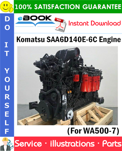 Komatsu SAA6D140E-6C Engine Parts Manual (S/N 730016 and up)