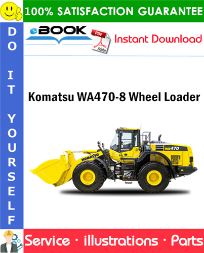 Komatsu WA470-8 Wheel Loader Parts Manual (S/N H55051 and up)