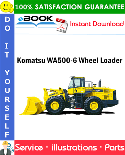 Komatsu WA500-6 Wheel Loader Parts Manual (S/N H60051 and up)