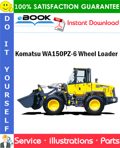 Komatsu WA150PZ-6 Wheel Loader Parts Manual (S/N 80001 and up)
