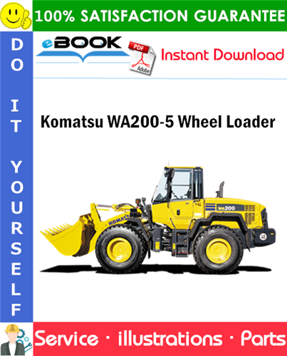 Komatsu WA200-5 Wheel Loader Parts Manual (S/N H50001 and up)