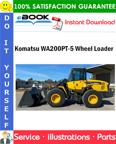 Komatsu WA200PT-5 Wheel Loader Parts Manual (S/N H60051 and up)