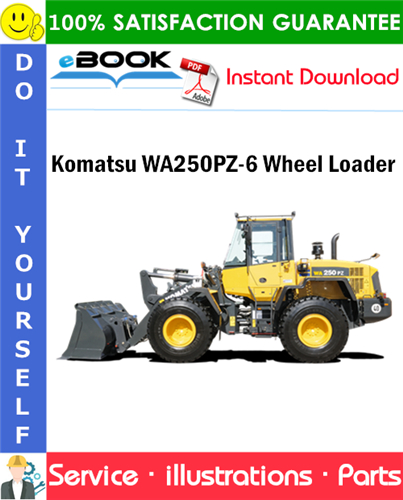 Komatsu WA250PZ-6 Wheel Loader Parts Manual (S/N 75160 - 75467)