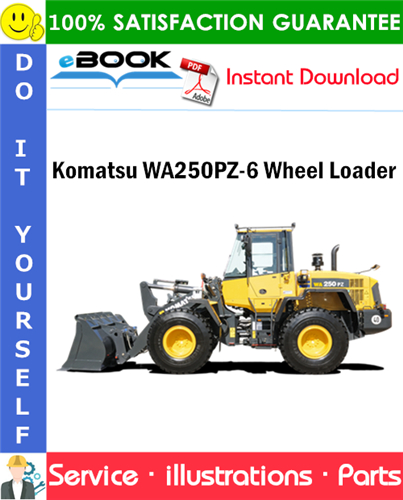 Komatsu WA250PZ-6 Wheel Loader Parts Manual (S/N H00051 and up)