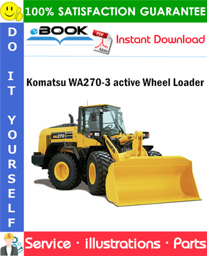 Komatsu WA270-3 active Wheel Loader Parts Manual (S/N WA270H21038 and Up)