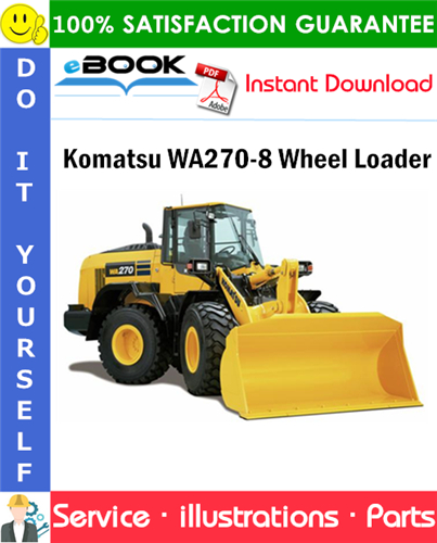 Komatsu WA270-8 Wheel Loader Parts Manual (S/N H75051 and Up)