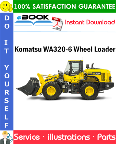 Komatsu WA320-6 Wheel Loader Parts Manual (S/N H62051 and up)