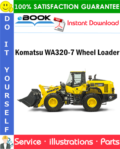 Komatsu WA320-7 Wheel Loader Parts Manual (S/N H01051 and up)