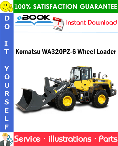 Komatsu WA320PZ-6 Wheel Loader Parts Manual (S/N 70092 - 70187)