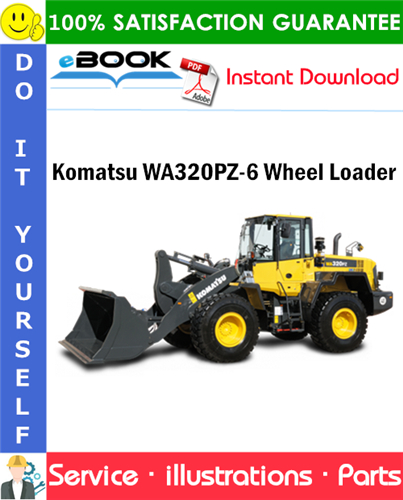 Komatsu WA320PZ-6 Wheel Loader Parts Manual (S/N H00051 and up)