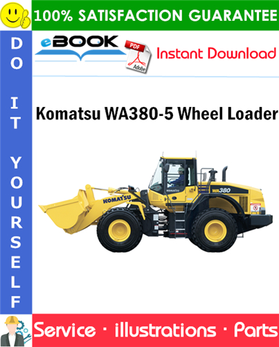 Komatsu WA380-5 Wheel Loader Parts Manual (S/N H50051 and up)