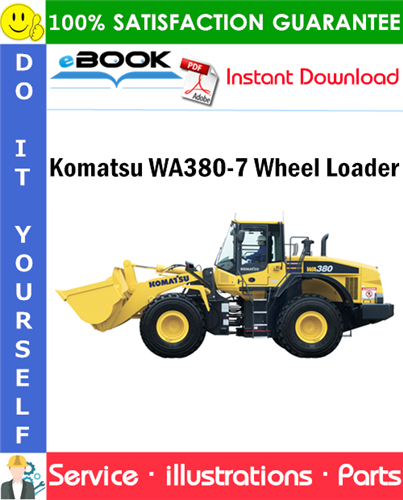 Komatsu WA380-7 Wheel Loader Parts Manual (S/N 10001 and up)