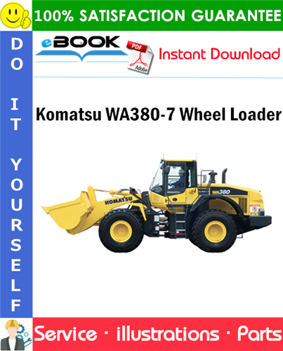 Komatsu WA380-7 Wheel Loader Parts Manual (S/N H62051 and up)