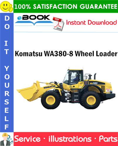 Komatsu WA380-8 Wheel Loader Parts Manual (S/N H65051 and up)