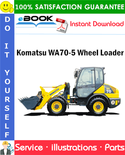 Komatsu WA70-5 Wheel Loader Parts Manual (S/N H50051 and up)