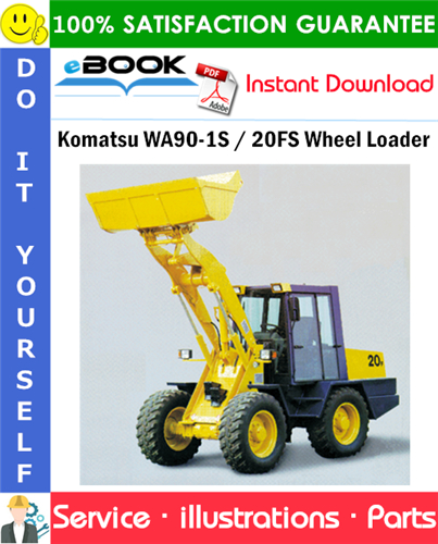 Komatsu WA90-1S / 20FS Wheel Loader Parts Manual (S/N 372020401 and up)