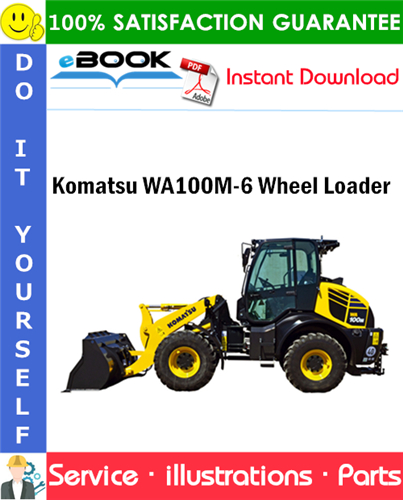 Komatsu WA100M-6 Wheel Loader Parts Manual (S/N H60051 and Up)