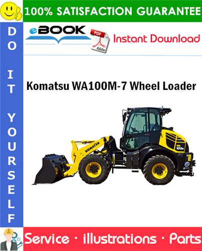 Komatsu WA100M-7 Wheel Loader Parts Manual (S/N H62051 and Up)