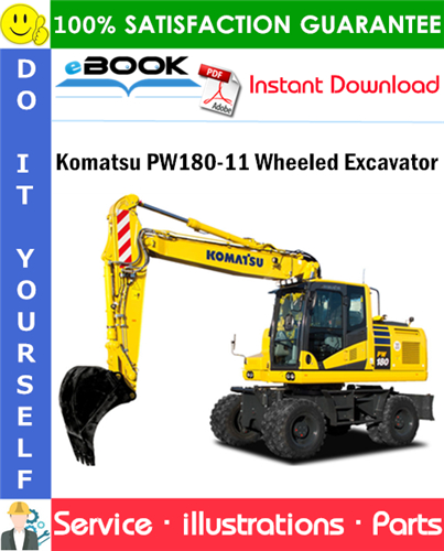 Komatsu PW180-11 Wheeled Excavator Parts Manual