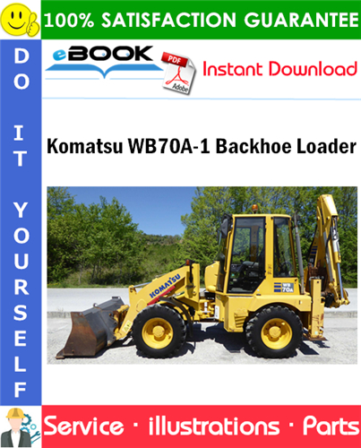 Komatsu WB70A-1 Backhoe Loader Parts Manual (S/N F10950 and Up)