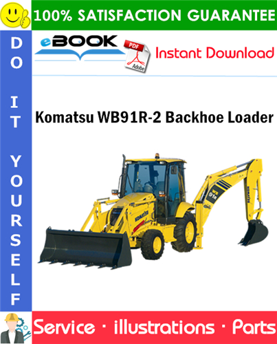 Komatsu WB91R-2 Backhoe Loader Parts Manual (S/N 91F20070 and Up)