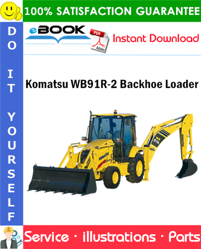 Komatsu WB91R-2 Backhoe Loader Parts Manual (S/N 91F20145 and Up)