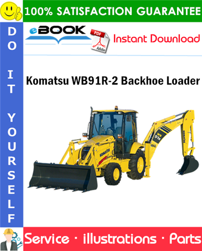Komatsu WB91R-2 Backhoe Loader Parts Manual (S/N 91F20250 and Up)