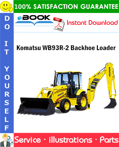 Komatsu WB93R-2 Backhoe Loader Parts Manual (S/N 93F21638 and Up)